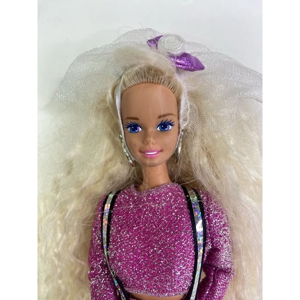 Vintage 1994 Dance Moves Barbie Doll Crimped Hair with Outfit NO SHOES